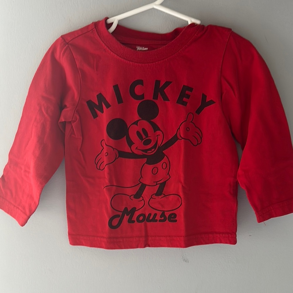 Disney Mickey Mouse Red Kids Shirt size 2T
